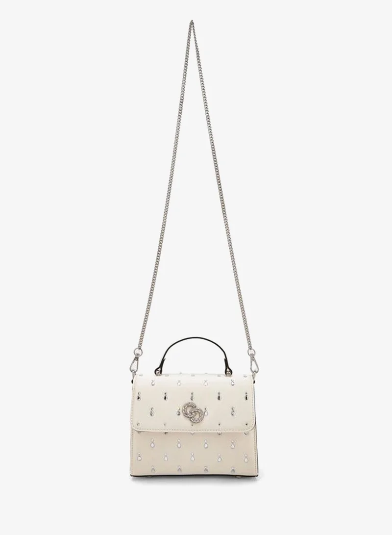 سيليست Embellished Satchel Bag With Chain Strap Ramadan Collections