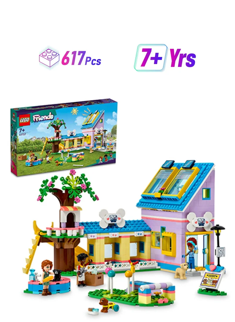 ليغو Friends Dog Rescue Center 41727 Building Toy Set; Creative Fun for Ages 7+; With 3 Mini-Dolls and 3 Dog Characters; A Pet Rescue Gift for Dog Lovers (617 Pieces)