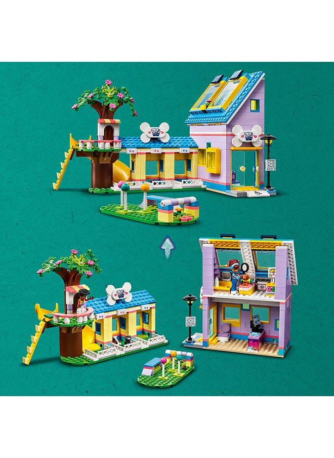 Friends Dog Rescue Center 41727 Building Toy Set; Creative Fun for Ages 7+; With 3 Mini-Dolls and 3 Dog Characters; A Pet Rescue Gift for Dog Lovers (617 Pieces)