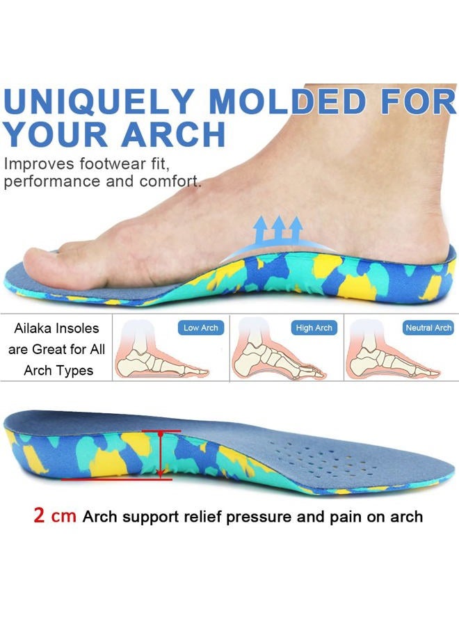 Ailaka Kids Orthotic Cushioning Arch Support Shoe Insoles - Image 2