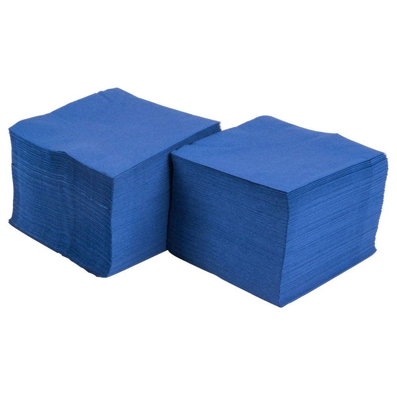 Perfectware 2 Ply Navy Blue-200 Navy Blue Beverage Napkin Package of 200ct- 2-Ply  2.5"" Height  5"" Width  10"" Length (Pack of 200) - Image 5