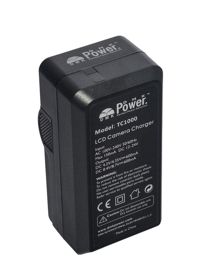 DMK Power - DMK Power NB-11L TC1000 LCD Battery Charger Compatible with Canon A2300 A2500 A3400 A4000 ELPH 110 115 130 320 HS etc Cameras - Image 1