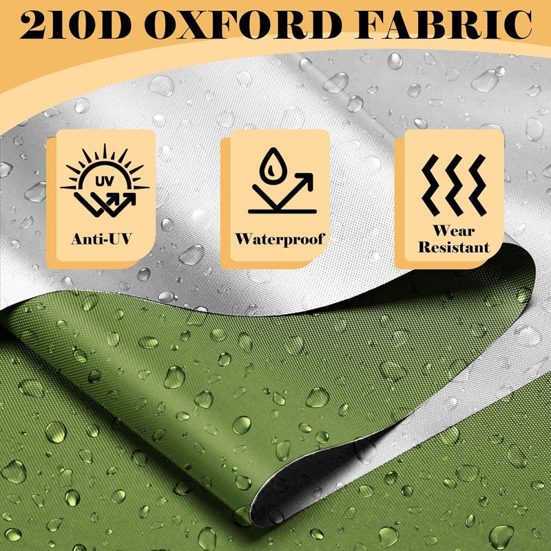 PROLEE Bike Shed 6.6FT Waterproof 210D Oxford Fabric, Bike Storage with Window Design for Outdoor Storage, Bike Storage Tent for 2-3 Bikes, Outdoor Storage Waterproof - Image 5
