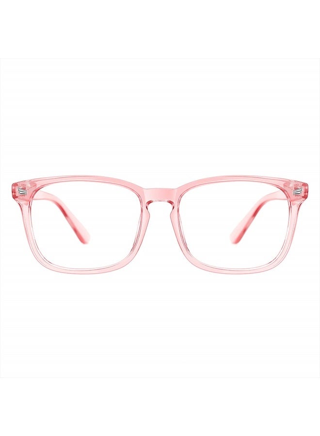 TIJN Blue Light Blocking Glasses for Women Men Clear Frame Square Nerd Eyeglasses Anti Blue Ray Computer Screen Glasses - Image 1