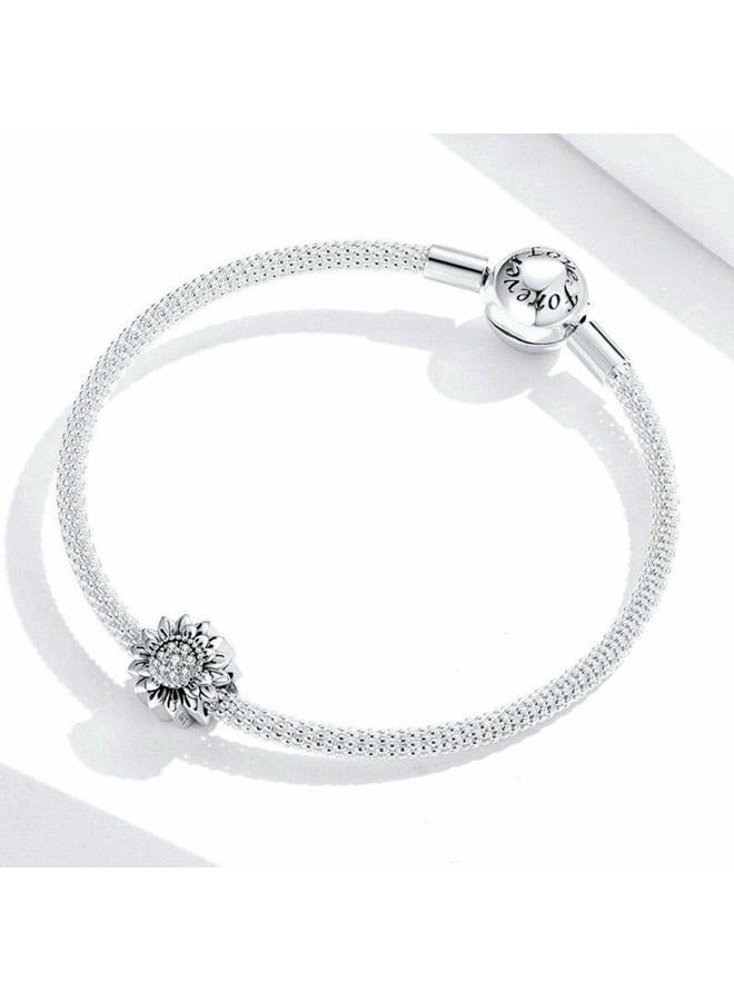 LAMOONY Sunflower Charm 925 Sterling Silver Sun Charm Flower Charm Love Gift Charm for Pandora Charm Bracelet (Sunflower A) - Image 5