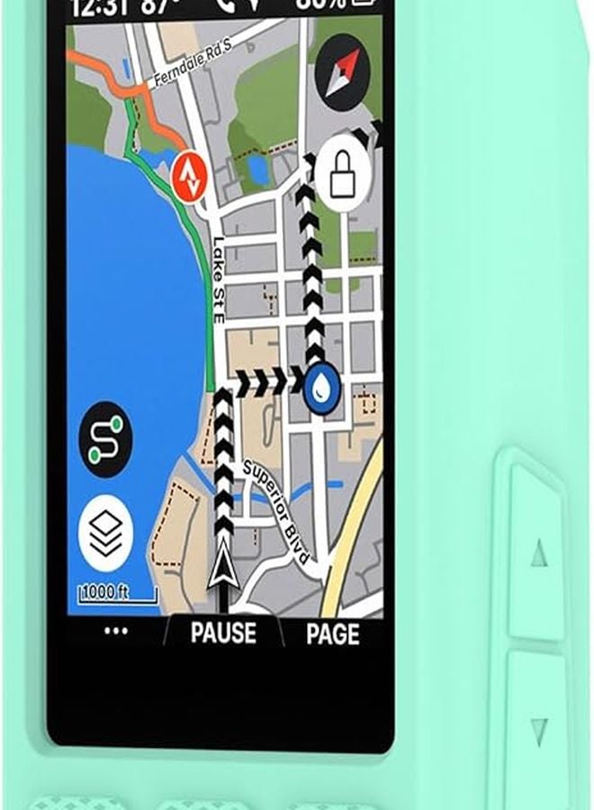 Red Silicone Protective Case Cover for Wahoo ELEMNT Bike Computer Navigation - Image 5