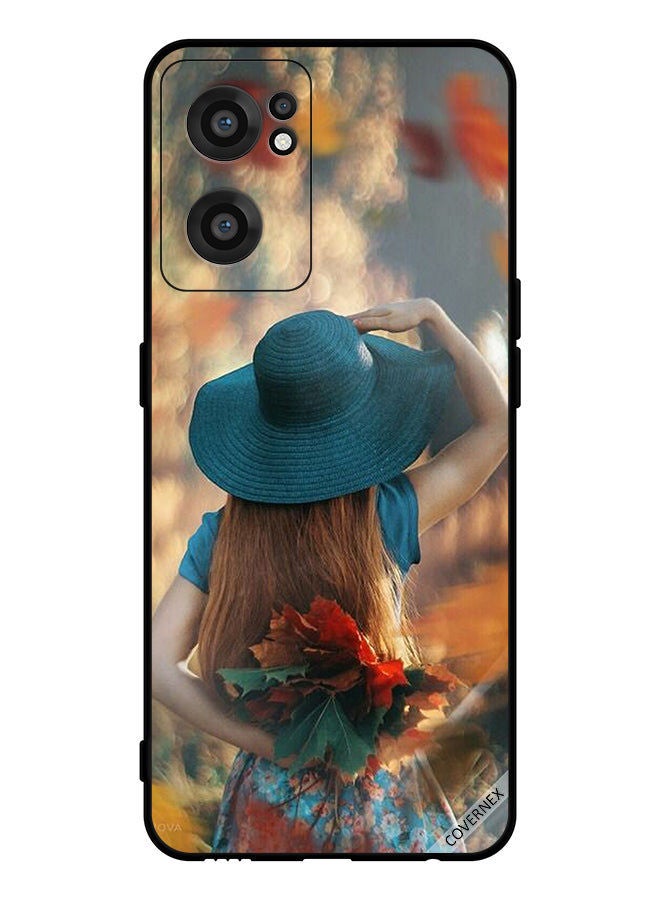 Covernex Protective Case Cover For OnePlus Nord CE 2 5G Hat Girl Hiding Love And Leaves - Image 1
