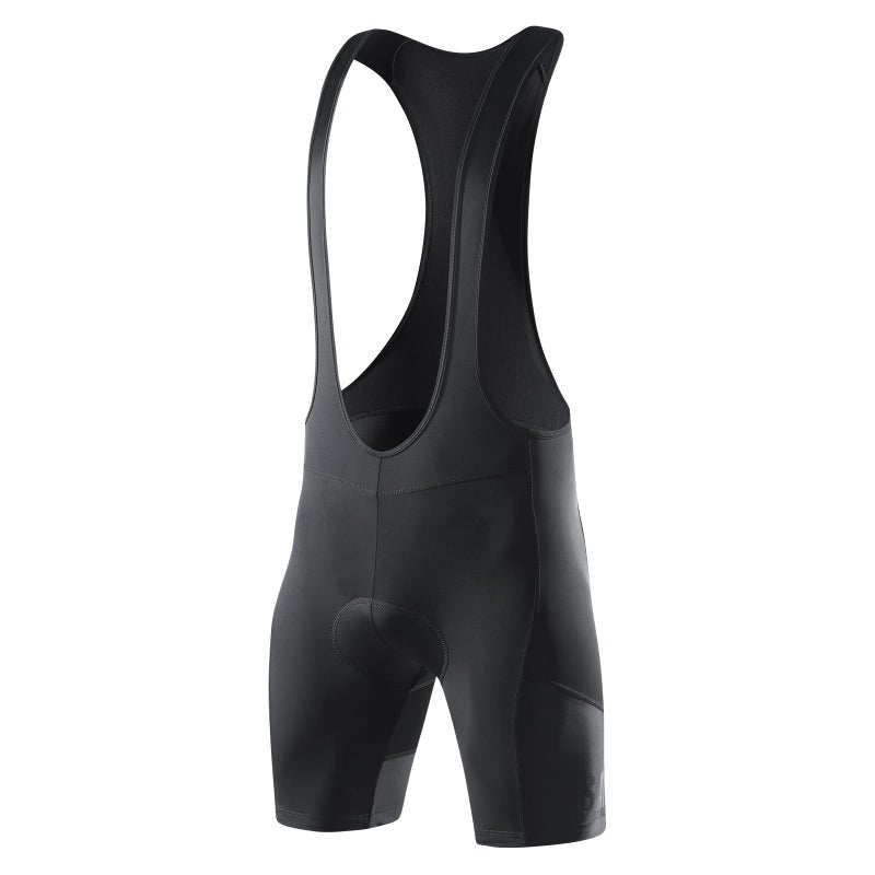 Santic شورتات دراجات سانيتيك للرجال مع حشوة 4D قابلة للتنفس للدراجات الهوائية باللون الأسود - Image 1