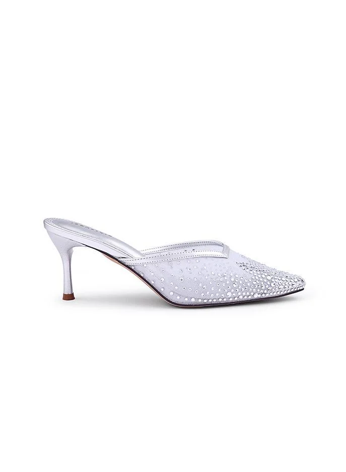 IconStyle Crystal Embellished Mule Heels