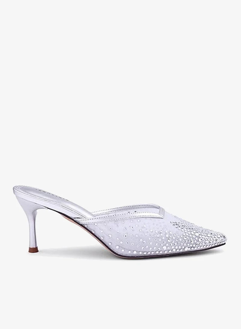 IconStyle Crystal Embellished Mule Heels
