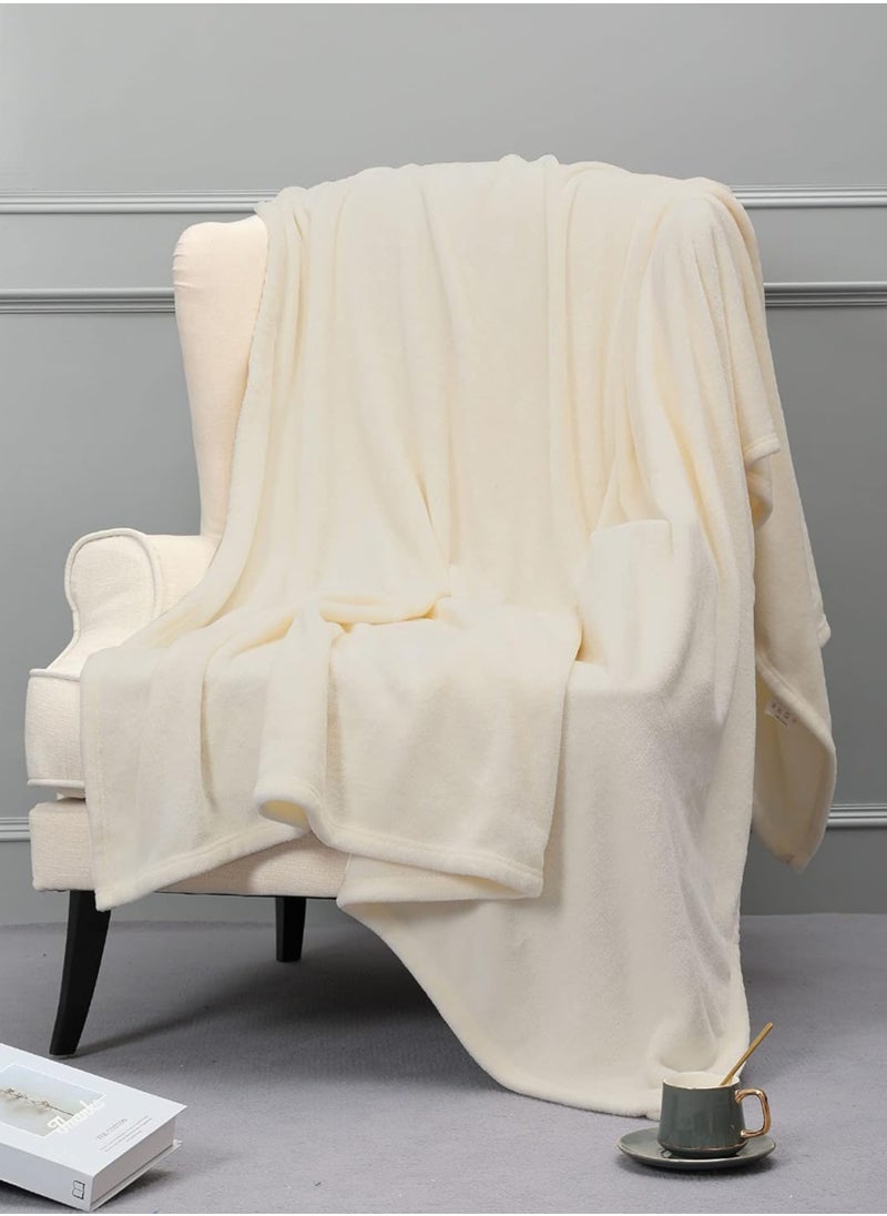 Donetella - Fleece Blanket King Size(200 X 240 CM) Super Soft Throw Blanket With 300 GSM Best Lightweight Warm Plush Throws For Bed, Sofa,Couch And Camping,Satin Linen - Image 1