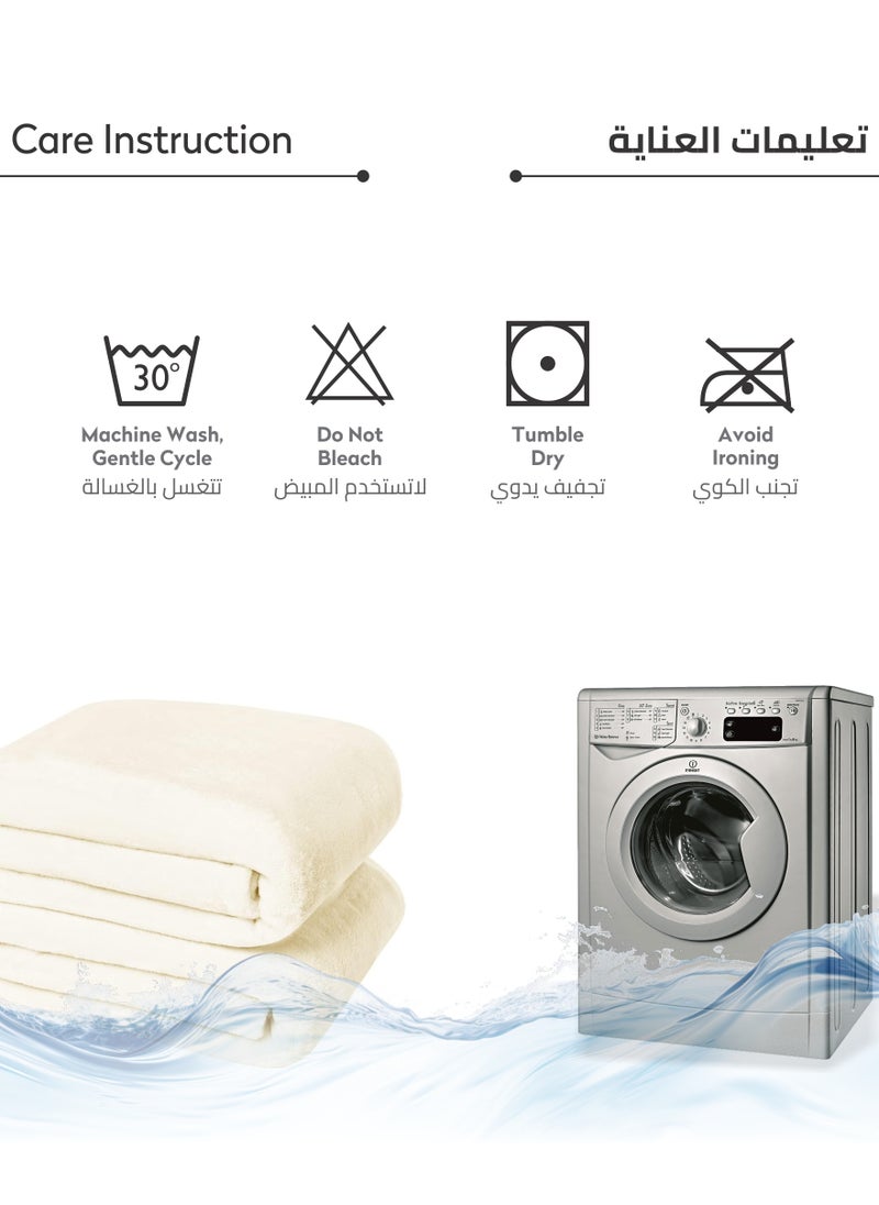 Donetella - Fleece Blanket King Size(200 X 240 CM) Super Soft Throw Blanket With 300 GSM Best Lightweight Warm Plush Throws For Bed, Sofa,Couch And Camping,Satin Linen - Image 1