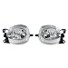 Silscvtt مجموعة استبدال مصابيح الضباب Silscvtt لسيارة لكزس ES350 2007 2008 2009 مع لمبات مصابيح الضباب الأمامية الكروم الجانبية اليسرى واليمنى للسائق والراكب - Image 2