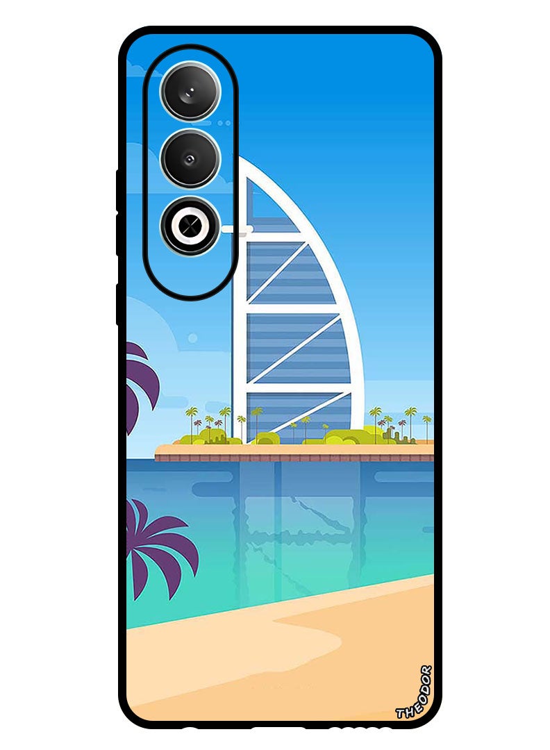 Theodor Protective Case Anti Scratch Shock Proof Bumper Cover For Oppo K12 Tower Illustration - Image 1