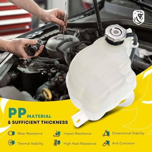YHTAUTO Engine Coolant Recovery Overflow Reservoir Tank W/Pressurized Cap & Tubing For Dodge Journey 2009-2010 3.5L 2011-2019 3.6L, Replace for # 05058456AD, 05058456AE, 4596198 - Image 4