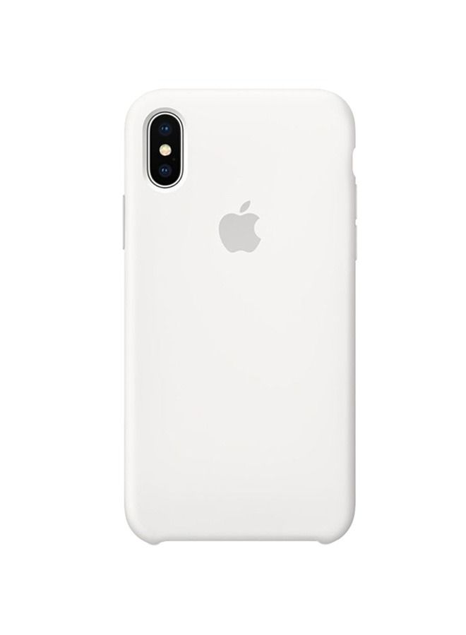 Silicone Back Cover For Apple iPhone Xs Max White - Image 1