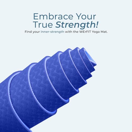 WErFIT Yoga Mat for Man and Woman with Cover Bag | 10mm Gym Mats, Extra Thick, Dual Layer, Anti-Slip, Eco-Friendly, Sweat Resistant | Exercise mat for for Home Workout, Yoga & Gym - Image 5