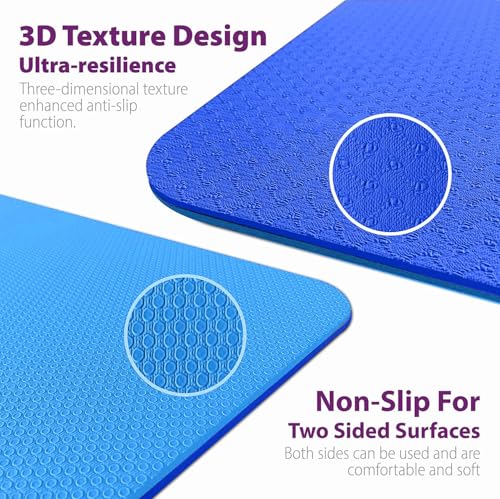 WErFIT Yoga Mat for Man and Woman with Cover Bag | 10mm Gym Mats, Extra Thick, Dual Layer, Anti-Slip, Eco-Friendly, Sweat Resistant | Exercise mat for for Home Workout, Yoga & Gym - Image 2