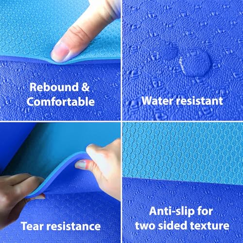 WErFIT Yoga Mat for Man and Woman with Cover Bag | 10mm Gym Mats, Extra Thick, Dual Layer, Anti-Slip, Eco-Friendly, Sweat Resistant | Exercise mat for for Home Workout, Yoga & Gym - Image 3