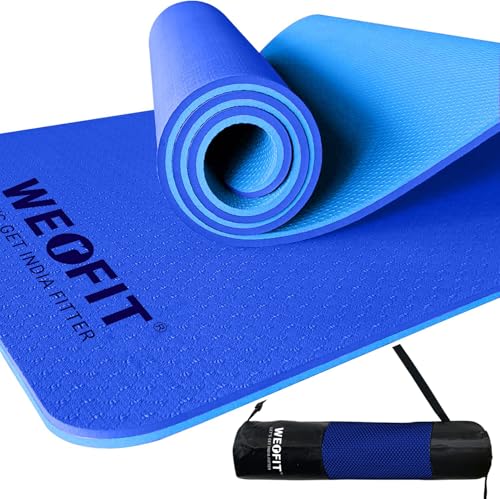 WErFIT Yoga Mat for Man and Woman with Cover Bag | 10mm Gym Mats, Extra Thick, Dual Layer, Anti-Slip, Eco-Friendly, Sweat Resistant | Exercise mat for for Home Workout, Yoga & Gym - Image 1