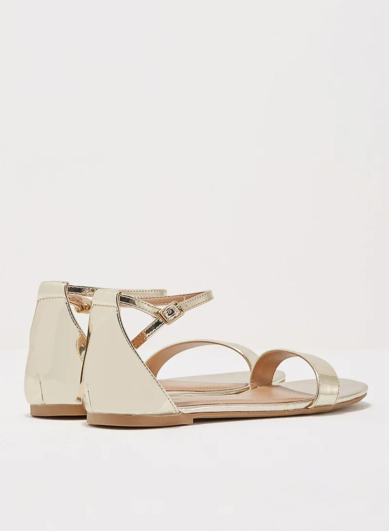 CALL IT SPRING Metallic One Strap Sandal