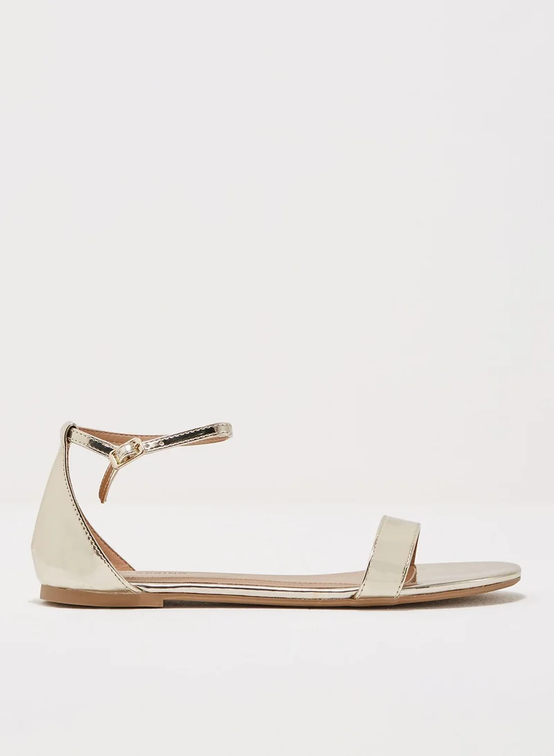 CALL IT SPRING Metallic One Strap Sandal