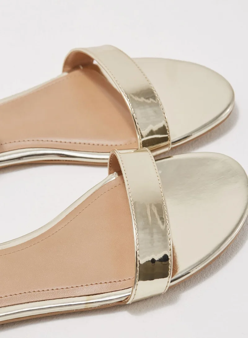 CALL IT SPRING Metallic One Strap Sandal