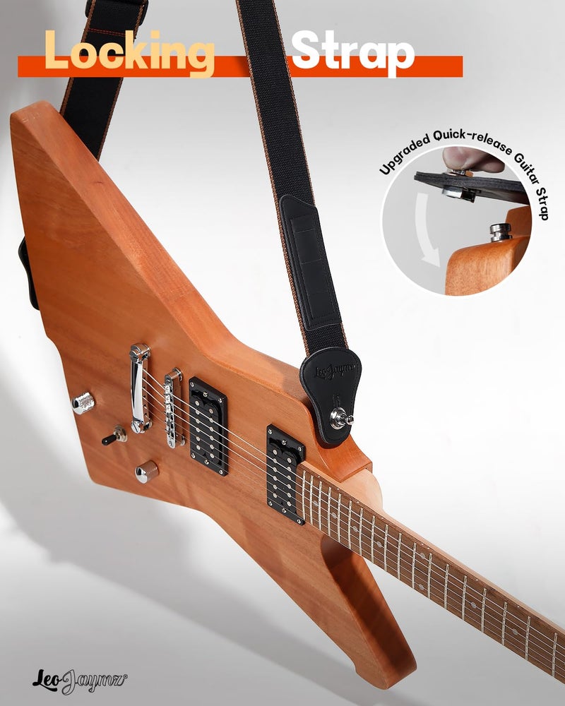 Leo Jaymz DIY Electric Guitar Kits - Mahogany Body, Mahogany Neck and Laurel Wood Fretboard - Fully Components Included (AX) - Image 2