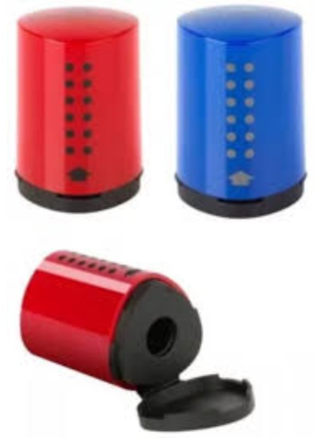 مبراة FC Mini Grip باللون الأزرق والأحمر