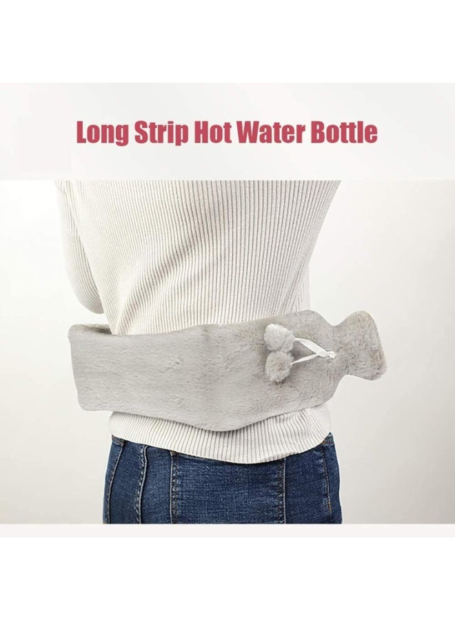 أس تس إل قربه ماء مطاطية مع غطاء ناعم للعلاج بالحرارة والبرد لتخفيف الألم في الظهر والرقبة وآلام الدورة الشهرية - Image 2