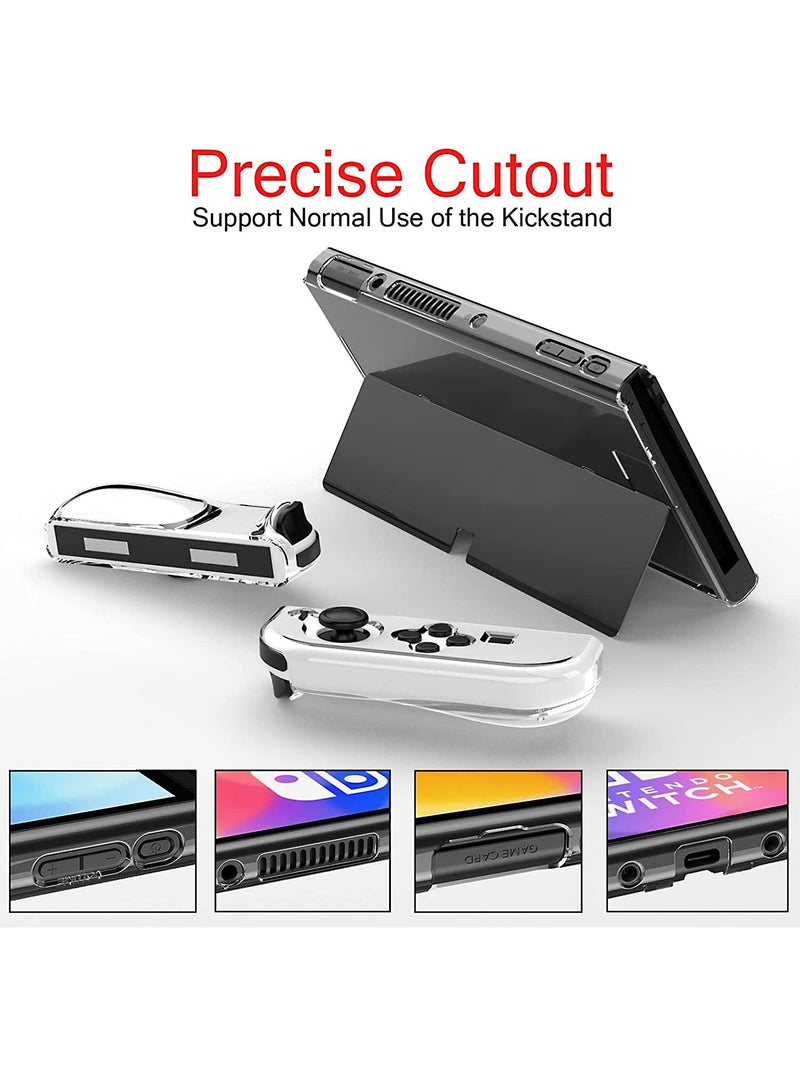 general 13 IN 1 Carrying Case Accessories For Nintendo Switch OLED Model Include Screen Protector, Protective Cover Case, Data Cable, Kickstand, Thumb Grip Caps - Image 4
