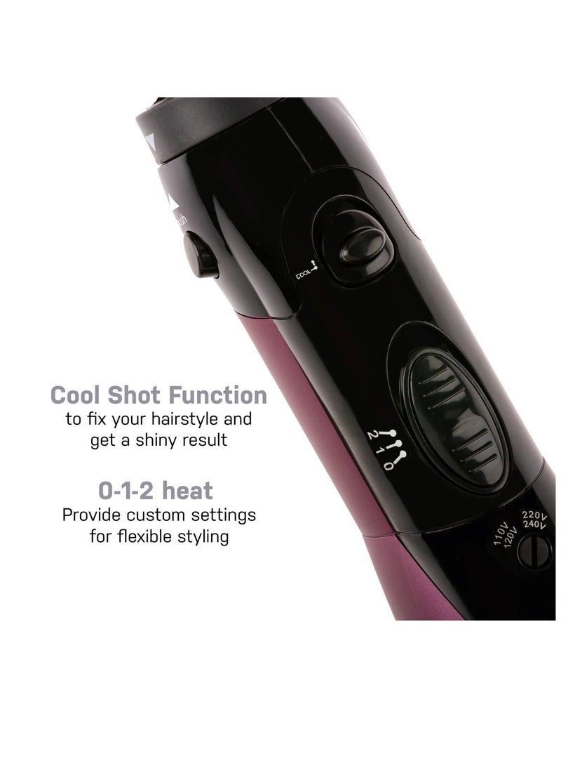 BAIG Hair Dryer Brush Styler Salon Styling Tools Negative Ion Straightener & Curly Hair Comb Ceramic Detachable Blow Dryer Brush - Image 2