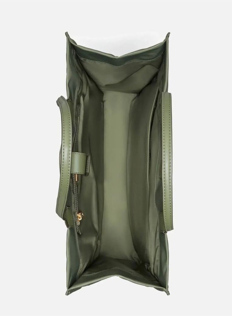 Burch Tory Burch Ella Tote Bag Tory Burch Olive Green Nylon Tote Bag, Women's Large Capacity Handbag for Daily & Travel TB bag - Image 4