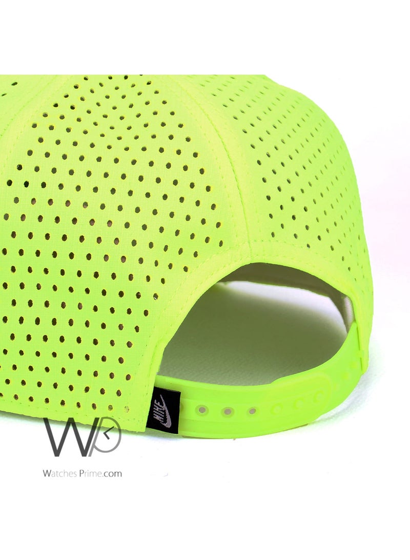 NIKE ORIGINAL Snapback Nike sb Flat Cap Hyper Green reflective Cotton Hip Hop Hat  - Image 3