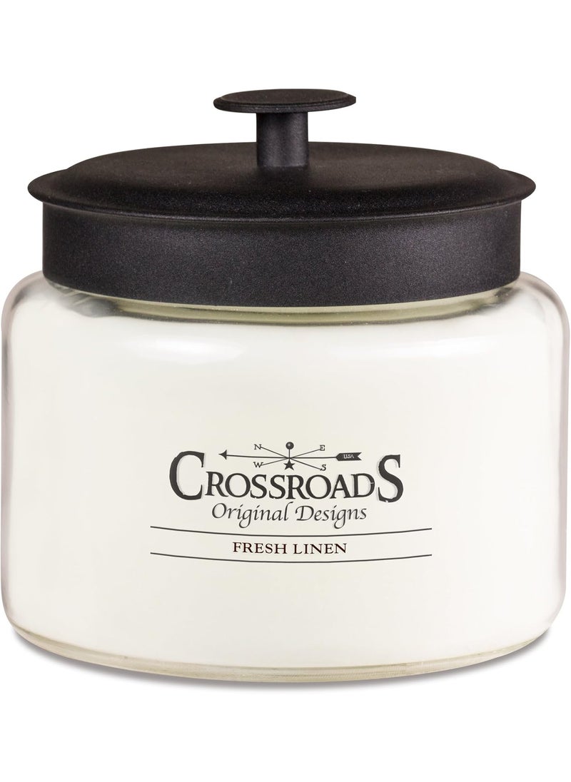 Crossroads Crossroads Fresh Linen Scented 4-Wick Candle, 64 Ounce 