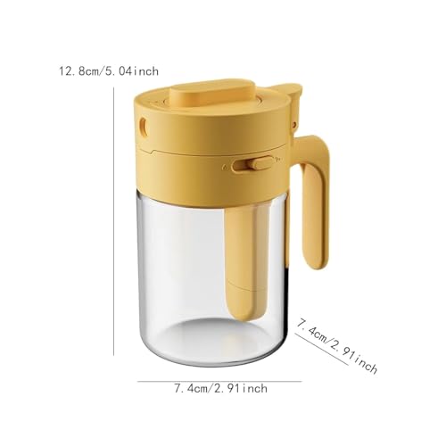 Jolfay Multifunctional Innovative Seasoning Box,2In1 Glass Spice Jars With Spoon For Salt Sugar Spices Herb Tea Container Condiment Kitchen Food Storage Organizer Cooking Spice Rack (Cream) - Image 2