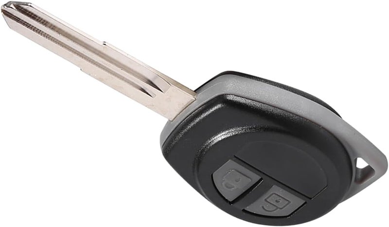 Drfeify Key Remote Shell Case for Vitara Swift Ignis SX4 Liana Alto, 2 Buttons, Black, Uncut Vane/Wing, DIY Replacement Option - Image 4