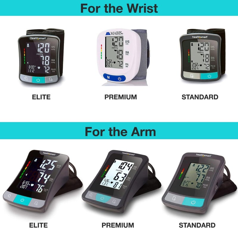 Mabis Digital Premium Wrist Blood Pressure Monitor with Automatic Wrist Cuff that Displays Blood Pressure Pulse Rate and Irregular Heartbeat Stores up to 120 Readings - Image 4