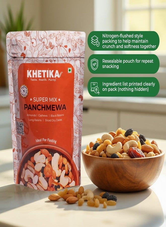 Khetika Premium Panchmeva 450g | 5 Superfood in 1 Mix, Dry Fruits, Mixed Nuts, Mixed Fruits, Contains Cashew, Almond, Long Raisins, Black Raisins, Sliced Dry Dates - Image 5