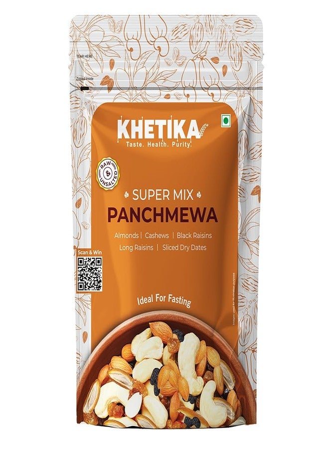 Khetika Premium Panchmeva 450g | 5 Superfood in 1 Mix, Dry Fruits, Mixed Nuts, Mixed Fruits, Contains Cashew, Almond, Long Raisins, Black Raisins, Sliced Dry Dates - Image 1