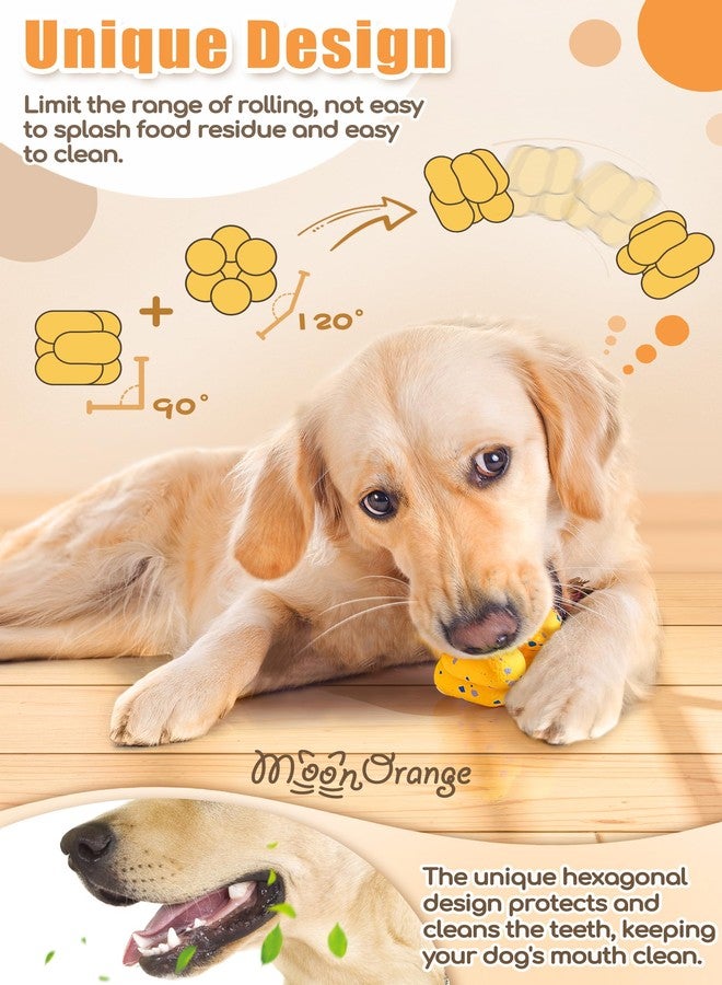 Moonorange Upgrade Indestructible Tennis Balls for Aggressive Chewers, Durable Bouncy Dog Toy, Interactive Fetch Game (Yellow + Blue) - Image 4