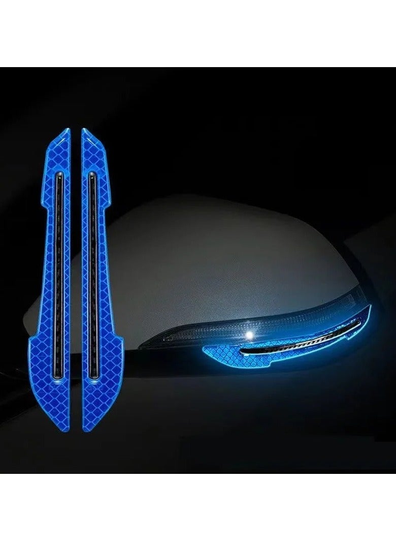 ارواق ملصقات تحذيرية عاكسة للسيارة شرائط حماية ضد التصادم لأطراف الأبواب والمرايا الجانبية وحماية الرفارف من الخدوش - Image 1