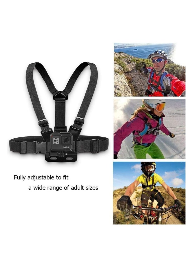 XICEN - Chest Mount Strap Harness Chesty Body Mount Compatible with GoPro Hero 12 11, 10, 9, 8, 7, 6, 5, 4, Session, 3+, 3, 2, 1, Max, Hero (2018), AKASO, DJI Osmo Action Cameras - Image 1
