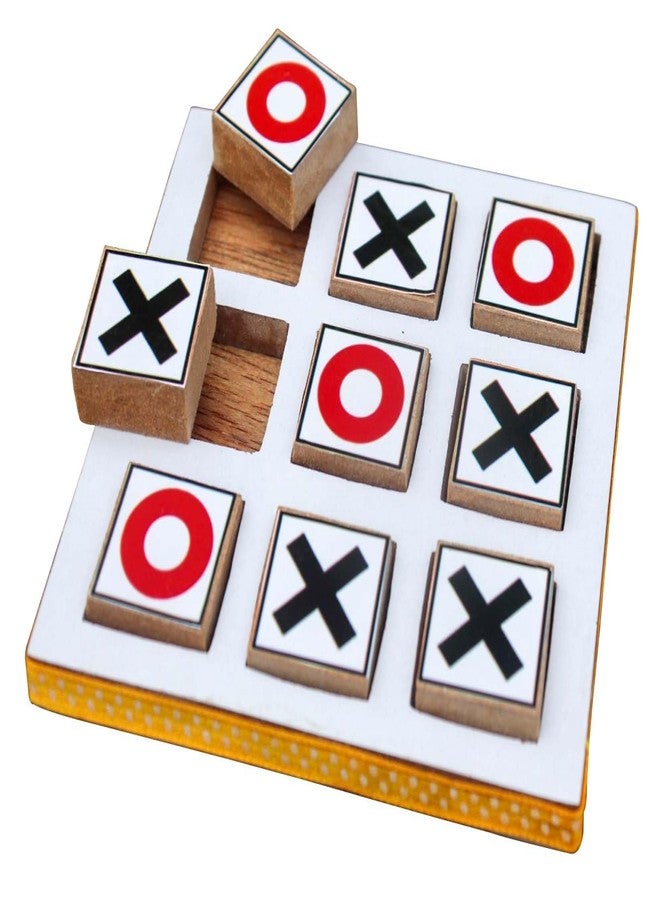 Homecute Wooden Tic Tac Toe Game,Board Game for Kid’s & Adults,Zero & Cross Board Game,a Classical Family Puzzle Game,Strategy Board Games,Outdoor & Indoor Game,Perfect for Gift for Kids and Adults. - Image 1