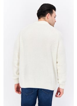 Men Crew Neck Crochet Sweater, White - pzsku/Z4E50280AAE1FBDC72FB8Z/45/_/1737642761/2bcf6d69-aeb3-40ed-b21f-35fd7b1b3844