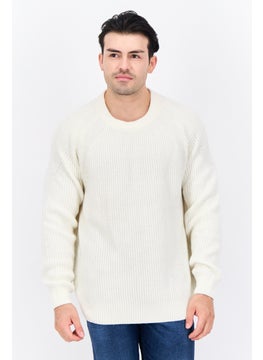 Men Crew Neck Crochet Sweater, White - pzsku/Z4E50280AAE1FBDC72FB8Z/45/_/1737643090/659600c9-678d-4ce1-830d-63dad3cd2988