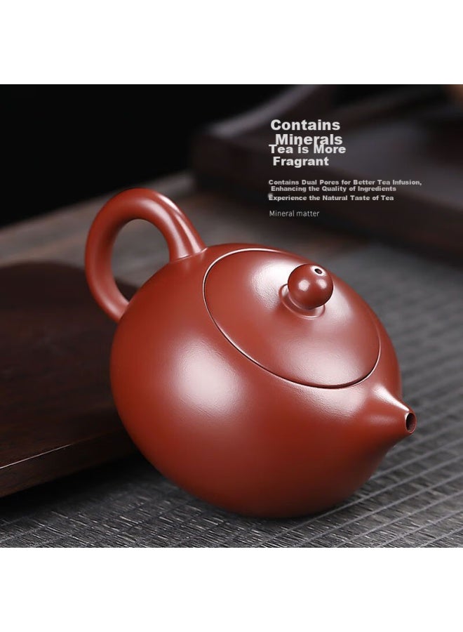 Mengting Purple Clay Teapot Handmade Household Tea Pot Original Ore Red Clay Purple Clay Kung Fu Tea Set Tea Pot - Image 3