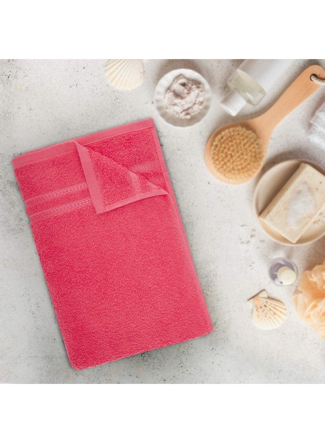 Welspun Cotton Bath Towel 375 GSM (Set Of 1, Coral) - Image 1