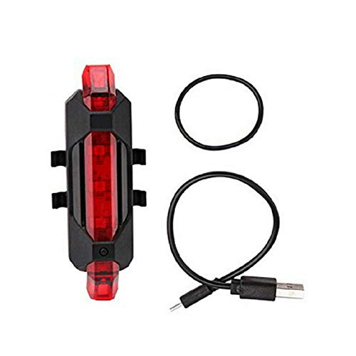 FASTPED ® Bicycle LED Light USB Rechargeable Light Cycling Lamp Tail Light (red) Cycle Tail Light Different Light Cycle Tail Lights Rechargeable Waterproof LED Rear Break Light Cycle Tail Light - Image 1