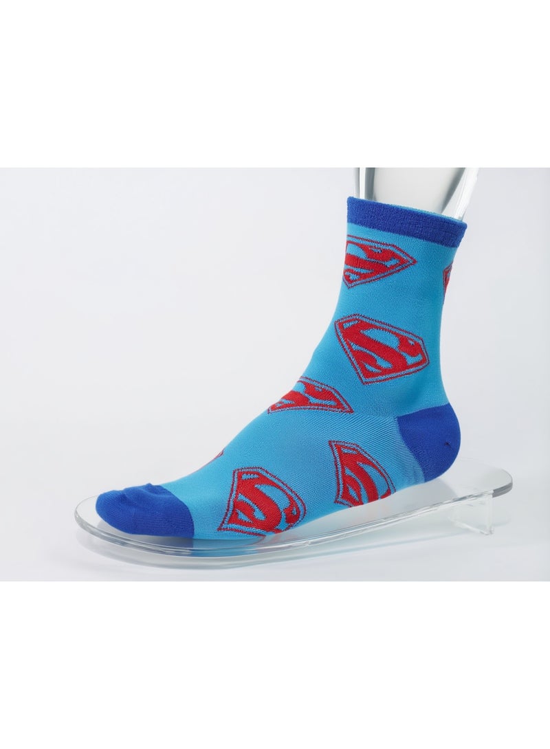 SUPERMAN 3 PAIRS | SUPERMAN ANKLET SOCKS 78% COTTON| 18% POLYESTER | 4% ELASTANE - Image 2